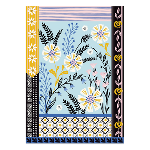 Folk Patterns Greeting Card