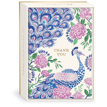 Load image into Gallery viewer, Peacock Thank You Boxed Notes
