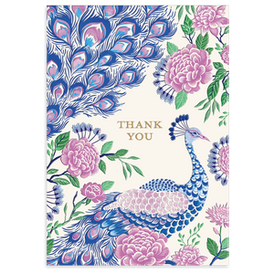 Peacock Thank You Boxed Notes