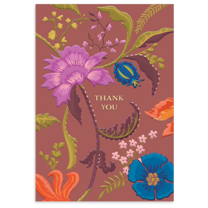 Jacobean Tile Thank You Boxed Notes