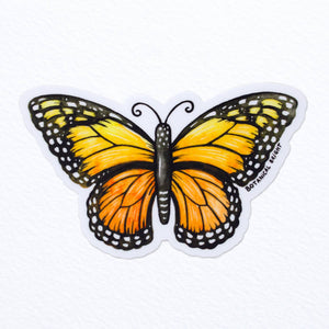 Monarch Butterfly Waterproof Vinyl Sticker