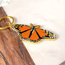Load image into Gallery viewer, Monarch Butterfly Metal Keychain
