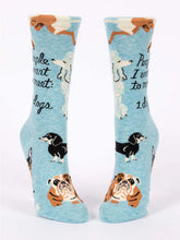 Load image into Gallery viewer, People to Meet: Dogs Crew Socks
