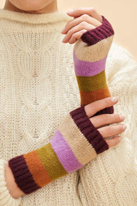 Lilia Wrist Warmers Vintage Mix