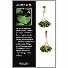 Load image into Gallery viewer, Ginkgo Leaf Earrings
