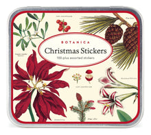 Load image into Gallery viewer, Christmas Botanical Tin of Stickers
