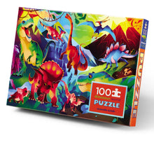 Load image into Gallery viewer, Dinosaur World Holographic Puzzle 100pc

