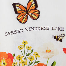 Load image into Gallery viewer, Spread Kindness Wildflowers Embellished Dishtowel
