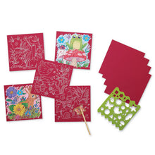 Load image into Gallery viewer, Garden Sparkle Scratch Art
