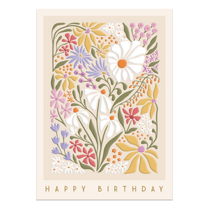 Wildflowers Birthday Card