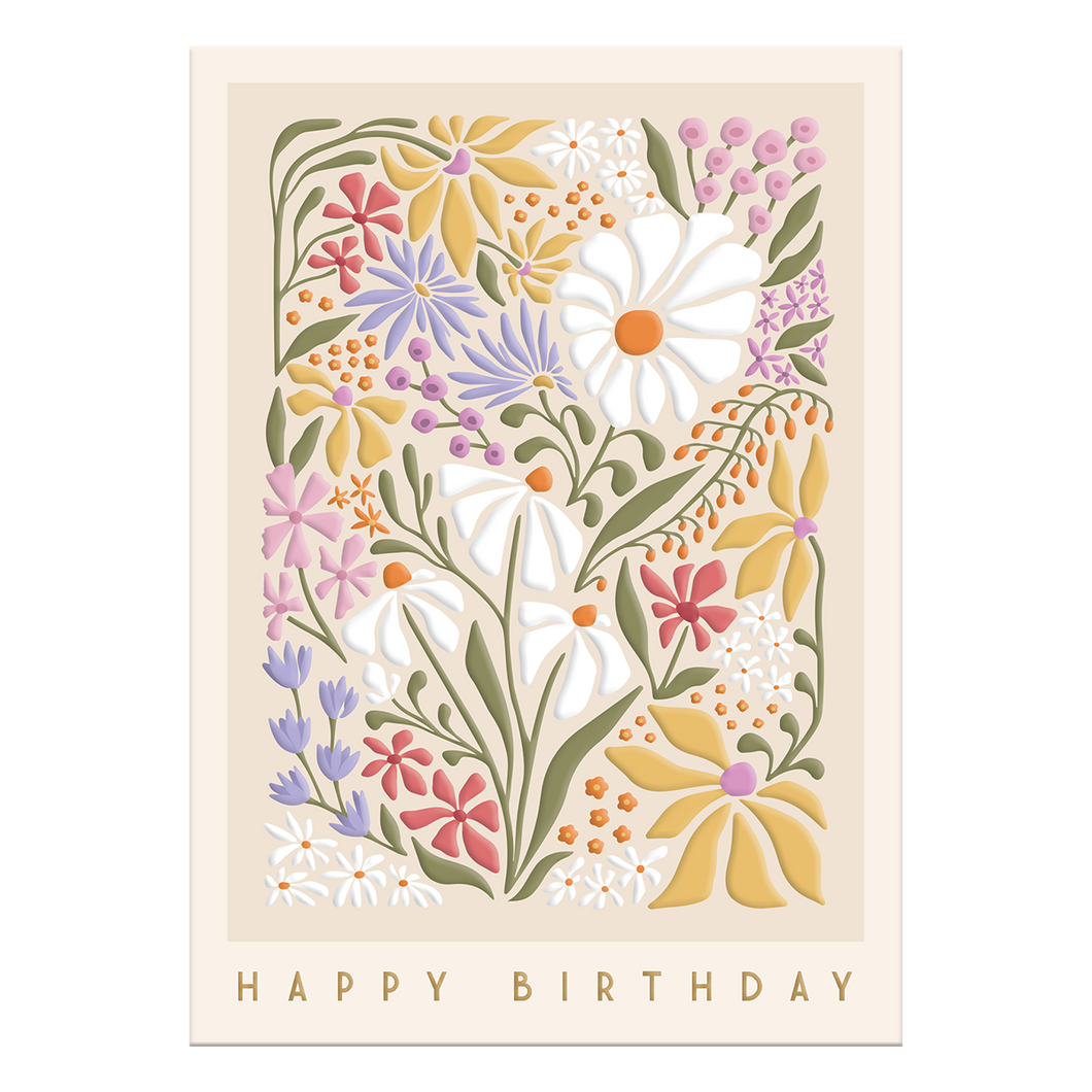Wildflowers Birthday Card