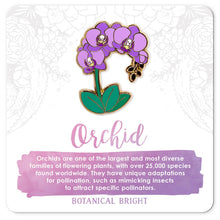 Load image into Gallery viewer, Orchid Enamel Pin
