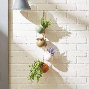 Neutral Garden Dangling Mini Pots