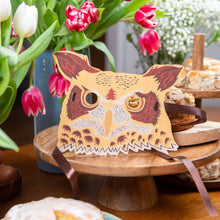 Load image into Gallery viewer, Owl Mask Greeting Card
