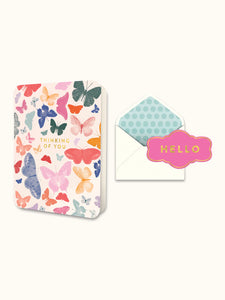 Thinking of You Butterflies Greeting Card