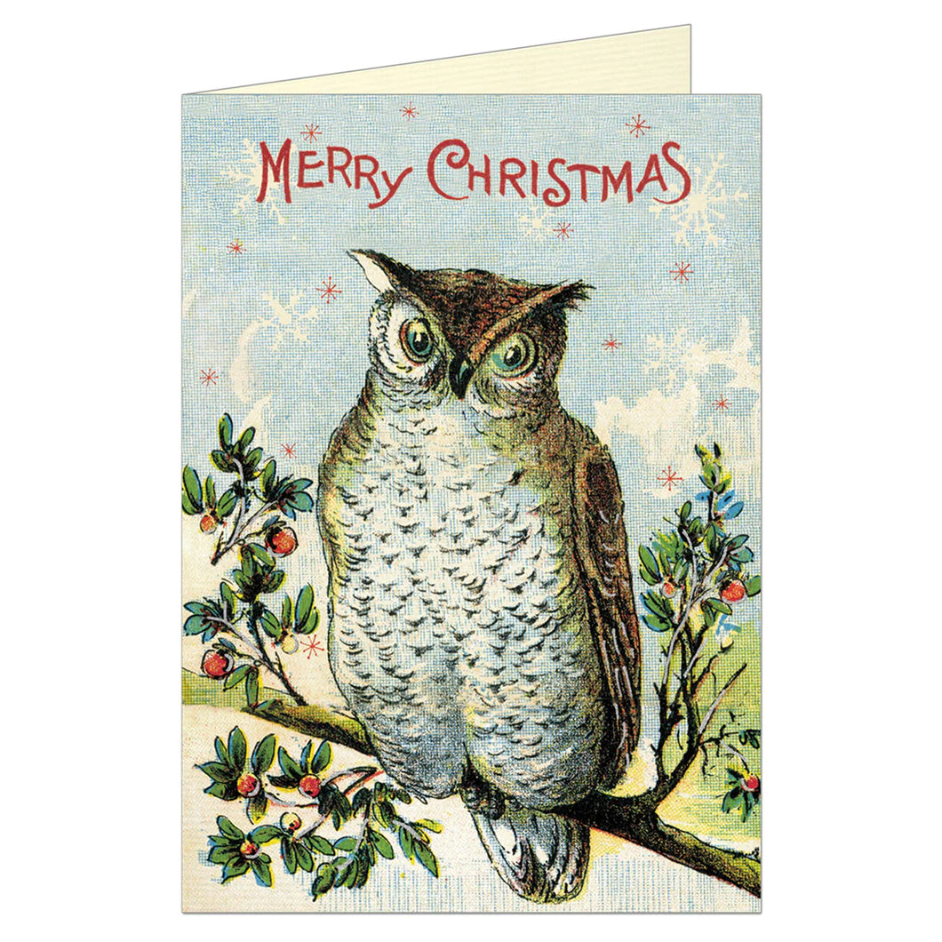 Christmas Owl Greeting Card