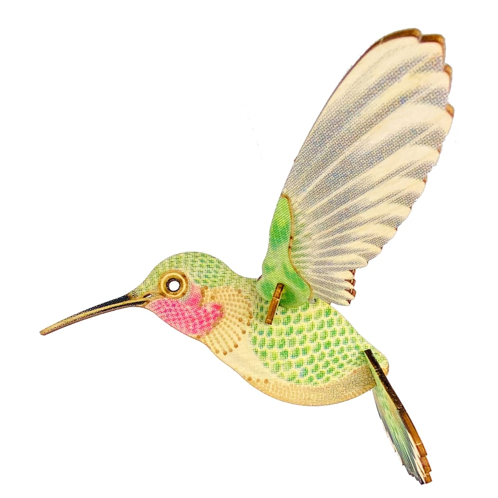 Hummingbird Wooden Mobile