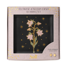 Load image into Gallery viewer, Flower Jewelry Dish &amp; Stud Earring Set
