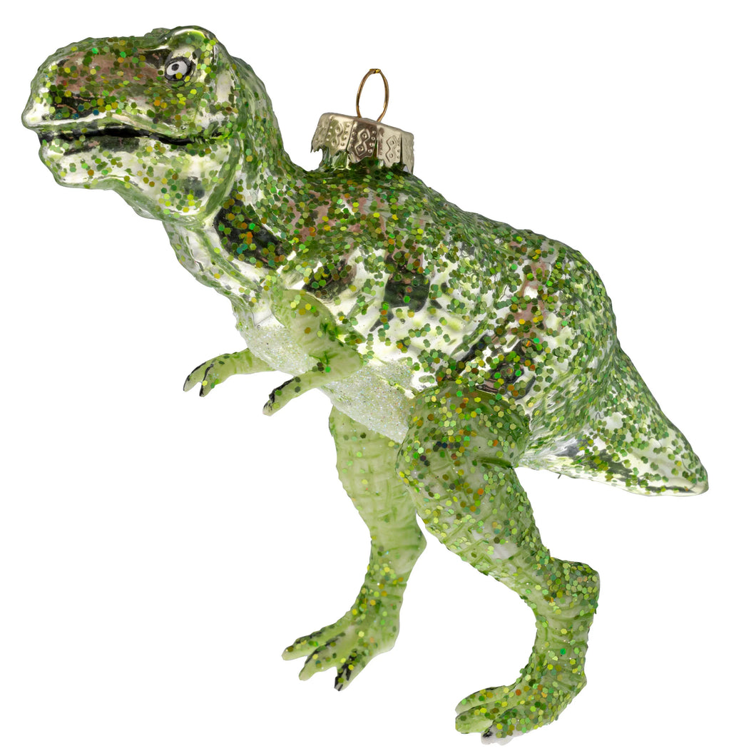 Tyrannosaurus Rex Dinosaur Mercury Glass Ornament