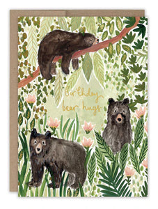 Black Bears Birthday Card