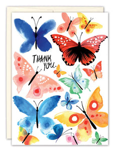 Butterfly Thanks Thank You Card