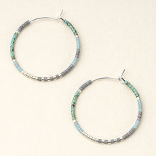 Load image into Gallery viewer, Chromacolor Miyuki Small Hoop Earrings
