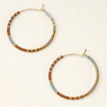 Load image into Gallery viewer, Chromacolor Miyuki Small Hoop Earrings
