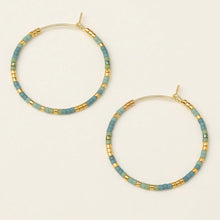 Load image into Gallery viewer, Chromacolor Miyuki Small Hoop Earrings
