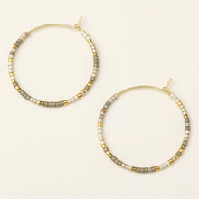 Load image into Gallery viewer, Chromacolor Miyuki Small Hoop Earrings
