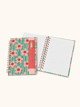 Load image into Gallery viewer, Reigning Flowers Oliver Notebook w/ Pen Pocket
