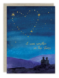 Written in the Stars Wedding Card