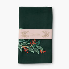 Load image into Gallery viewer, Willowberry Embroidered Tea Towel
