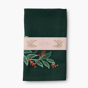 Willowberry Embroidered Tea Towel