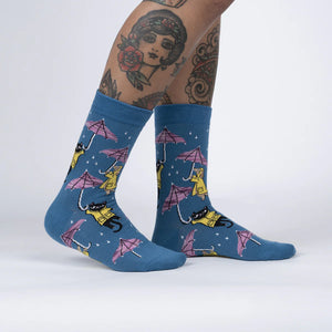 Petting in the Rain Women's Crew Socks