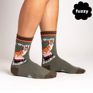 I Woof Books Women's Crew Socks