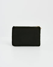 Load image into Gallery viewer, Sunflower Green Velvet Embroidered Pouch
