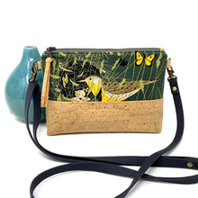 Load image into Gallery viewer, Charley Harper Eastern Meadowlark Organic and Cork Mini Crossbody
