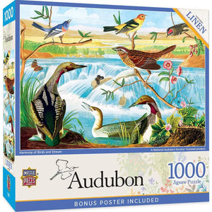Audubon Harmony of Birds and Stream 1000pc Puzzle