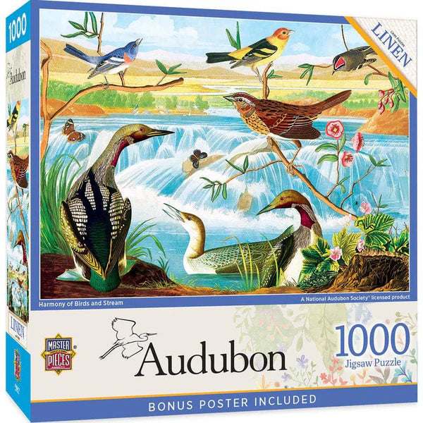 Audubon Harmony of Birds and Stream 1000pc Puzzle