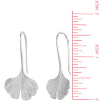 Load image into Gallery viewer, SS Gingko Leaf Earrings

