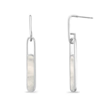 Load image into Gallery viewer, Mother of Pearl Alina Bezel Earrings
