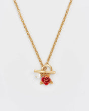 Load image into Gallery viewer, English Rose Pearl Gold Chain Necklace
