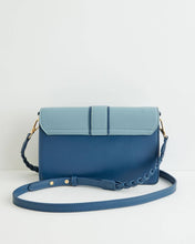 Load image into Gallery viewer, Embroidered Kingfisher Blue Cross Body Bag
