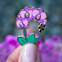 Load image into Gallery viewer, Orchid Enamel Pin
