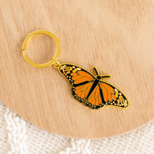 Load image into Gallery viewer, Monarch Butterfly Metal Keychain

