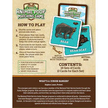 Load image into Gallery viewer, Jr. Ranger Animal Poop Matching Game
