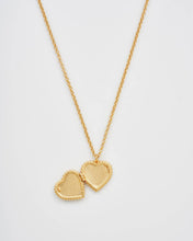Load image into Gallery viewer, Gaia Lily Heart Locket Necklace
