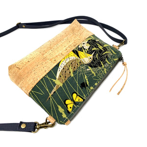 Charley Harper Eastern Meadowlark Organic and Cork Mini Crossbody