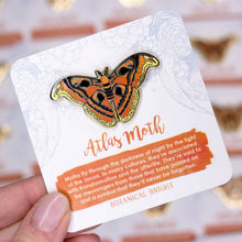 Load image into Gallery viewer, Atlas Moth Enamel Pin
