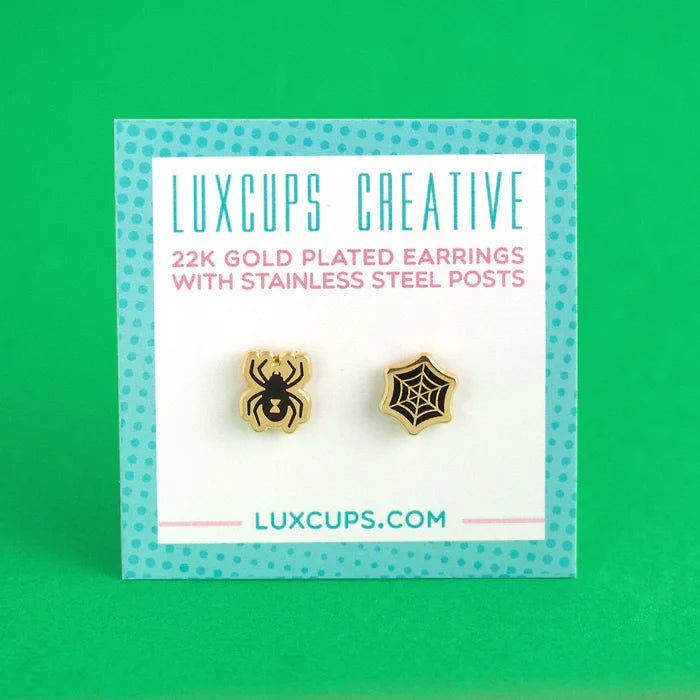 Spider & Web Earrings